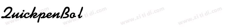 QuickpenBold字体转换