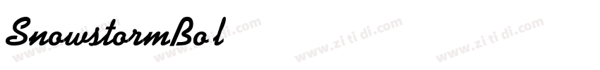 SnowstormBold字体转换