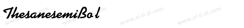 ThesanesemiBold字体转换