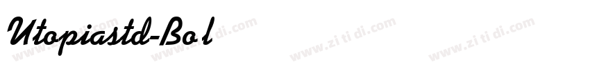 Utopiastd-Bold字体转换
