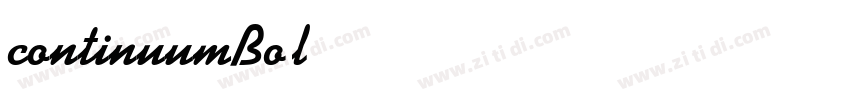 continuumBold字体转换