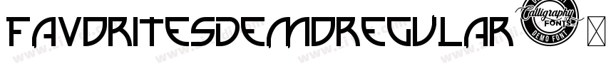 FavoriteSDemoRegular字体转换