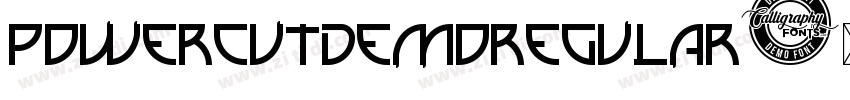 PowercutDemoRegular字体转换