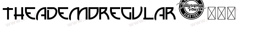 TheADemoRegular字体转换