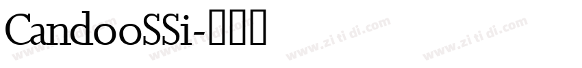 CandooSSi字体转换