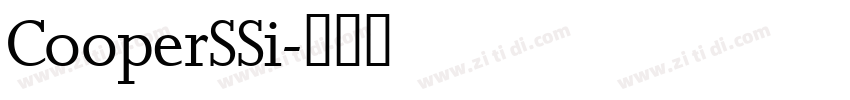 CooperSSi字体转换