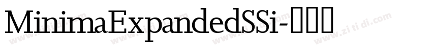 MinimaExpandedSSi字体转换