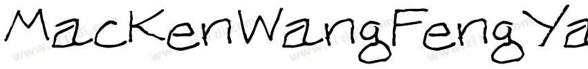 MacKenWangFengYaSong字体转换