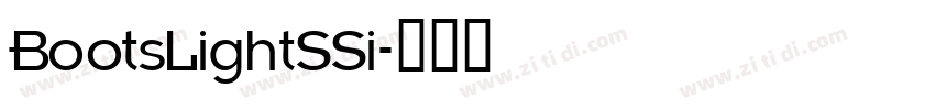 BootsLightSSi字体转换