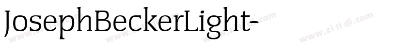 JosephBeckerLight字体转换