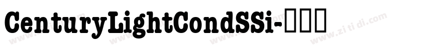 CenturyLightCondSSi字体转换