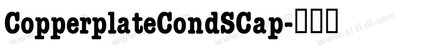 CopperplateCondSCap字体转换