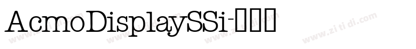 AcmoDisplaySSi字体转换