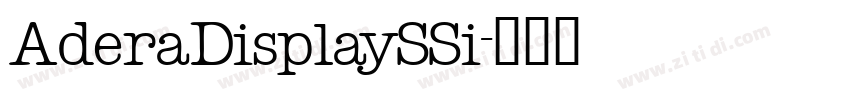AderaDisplaySSi字体转换