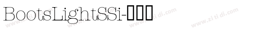 BootsLightSSi字体转换