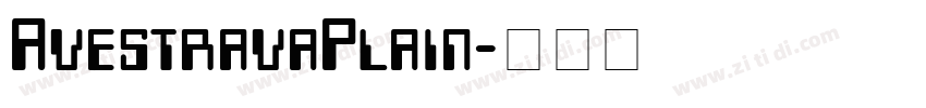 AvestravaPlain字体转换