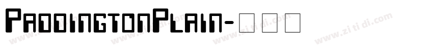 PaddingtonPlain字体转换