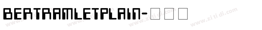 bertramletplain字体转换
