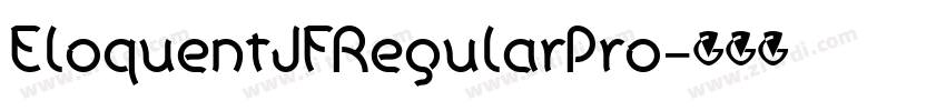 EloquentJFRegularPro字体转换
