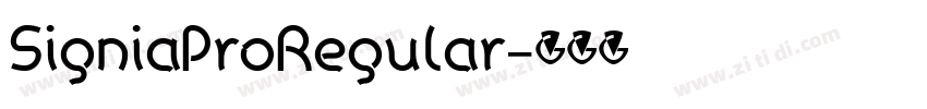 SigniaProRegular字体转换