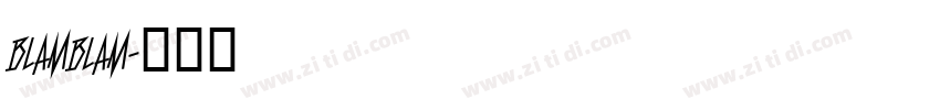 blamblam字体转换