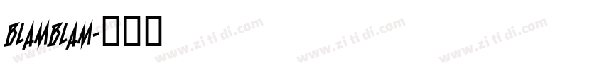 blamblam字体转换