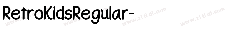 RetroKidsRegular字体转换