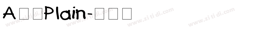 A鹅肉Plain字体转换