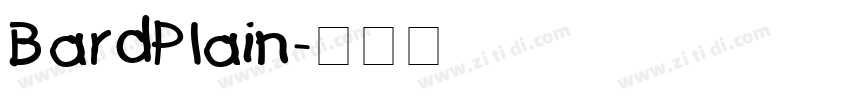 BardPlain字体转换
