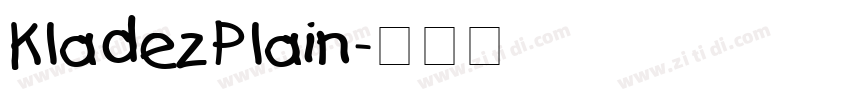 KladezPlain字体转换