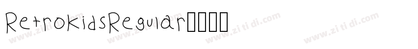 RetroKidsRegular字体转换