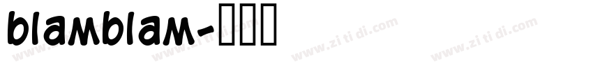 blamblam字体转换