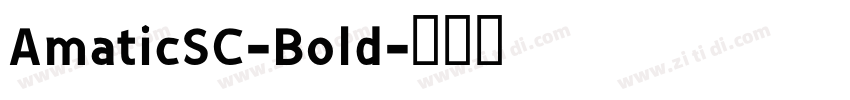 AmaticSC-Bold字体转换