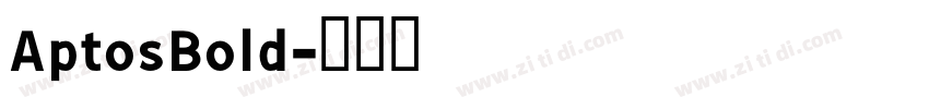 AptosBold字体转换