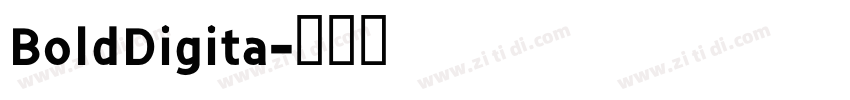 BoldDigita字体转换