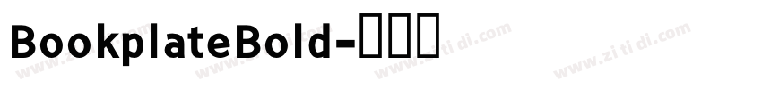 BookplateBold字体转换