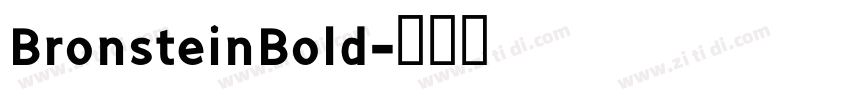 BronsteinBold字体转换