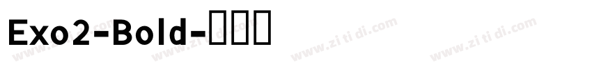 Exo2-Bold字体转换