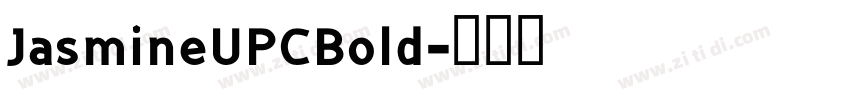 JasmineUPCBold字体转换
