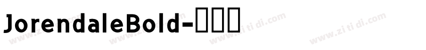 JorendaleBold字体转换