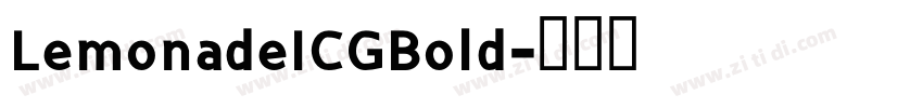 LemonadeICGBold字体转换