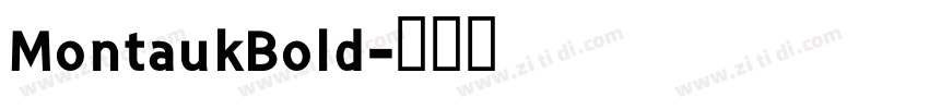 MontaukBold字体转换