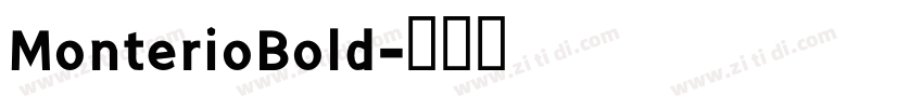 MonterioBold字体转换