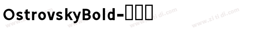 OstrovskyBold字体转换