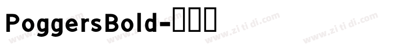 PoggersBold字体转换