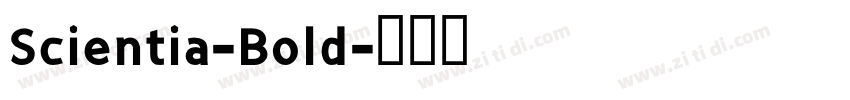 Scientia-Bold字体转换