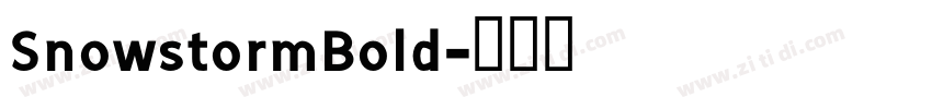SnowstormBold字体转换
