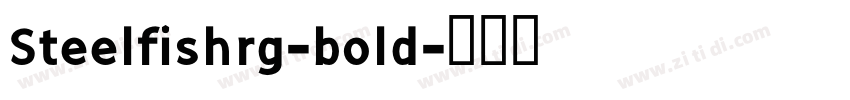 Steelfishrg-bold字体转换