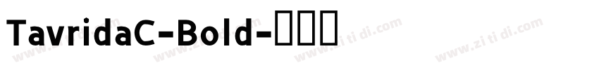 TavridaC-Bold字体转换