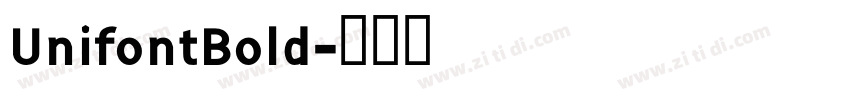 UnifontBold字体转换